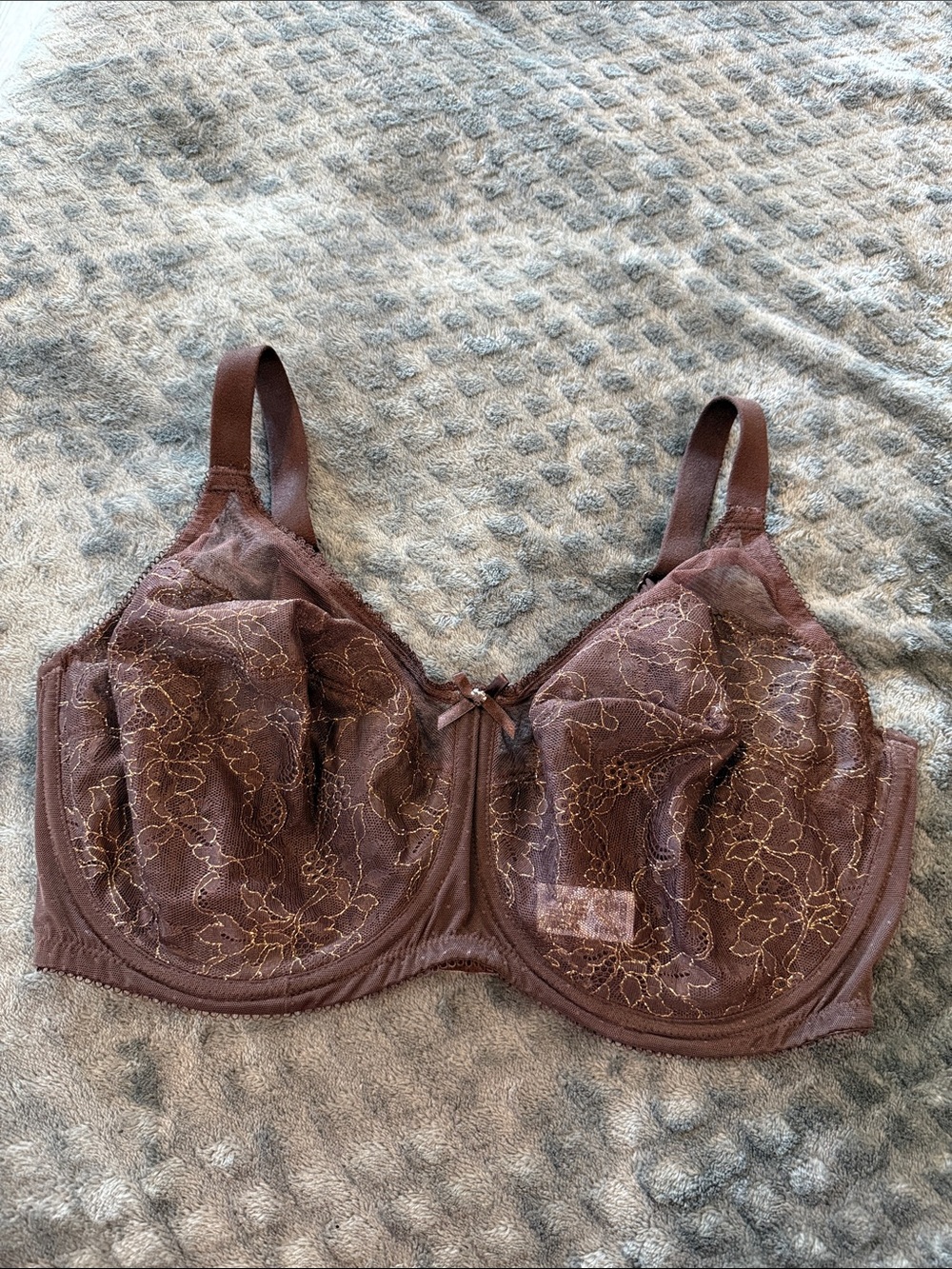 Wacoal Chocolate Brown Lace Underwire Bra